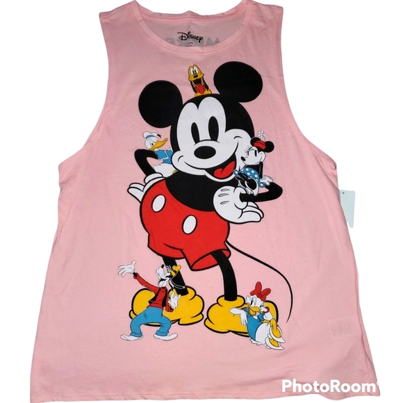 Disney Tops - Disney NWT "Mickey and Friends" Sleeveless Tank - Pink 604